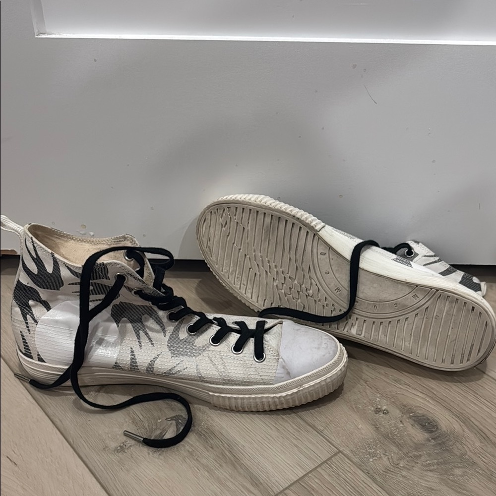 High-Top Alexander McQueens with Logo Design